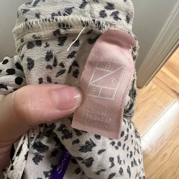 Seraphine Ava Maternity Wrap Dress White Black Polka Dot Dalmatian Print Size 2 - Picture 7 of 9